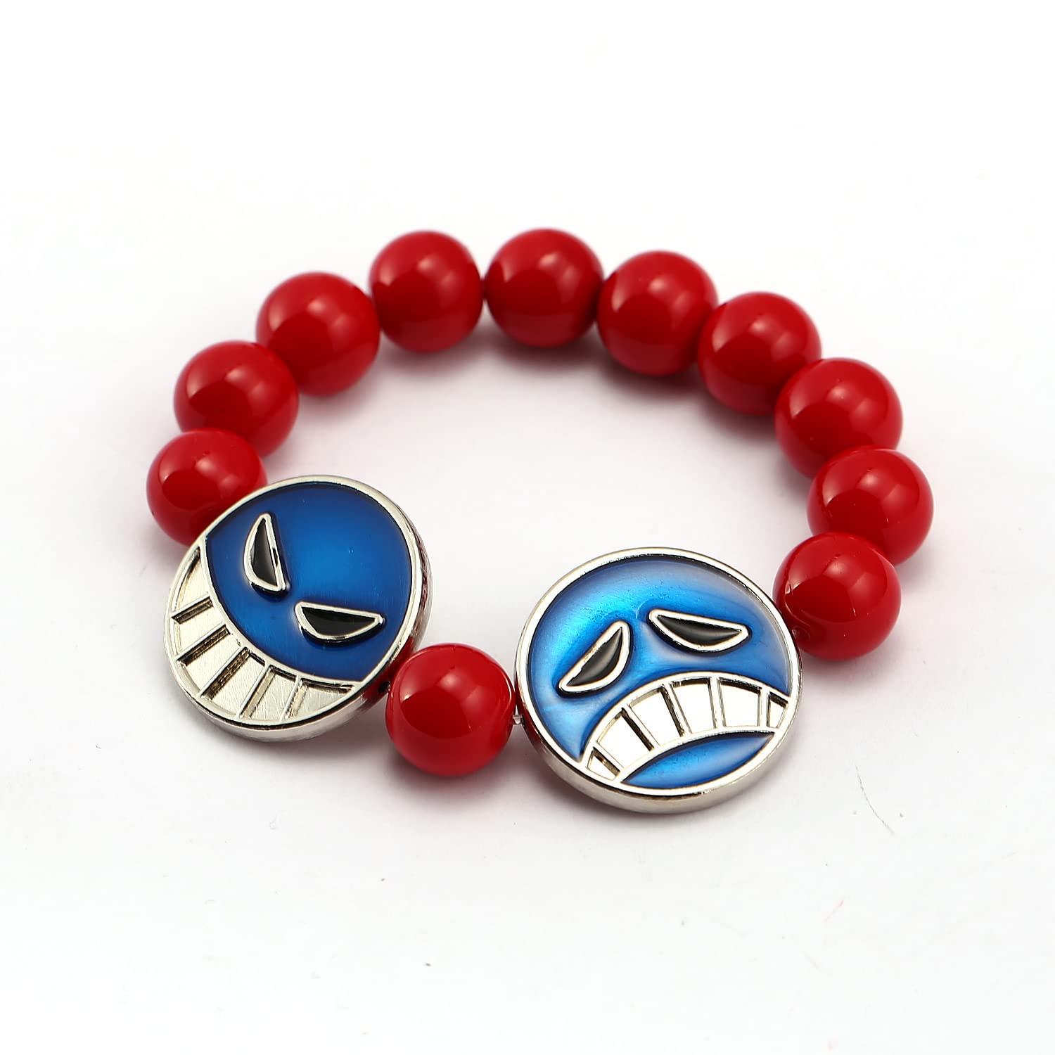 Torchsun One Piece Fire Fist Ace Bracelet - Anime Cosplay Jewelry for Men & Women - Perfect for Halloween, Conventions, and Anime Lovers Gifts