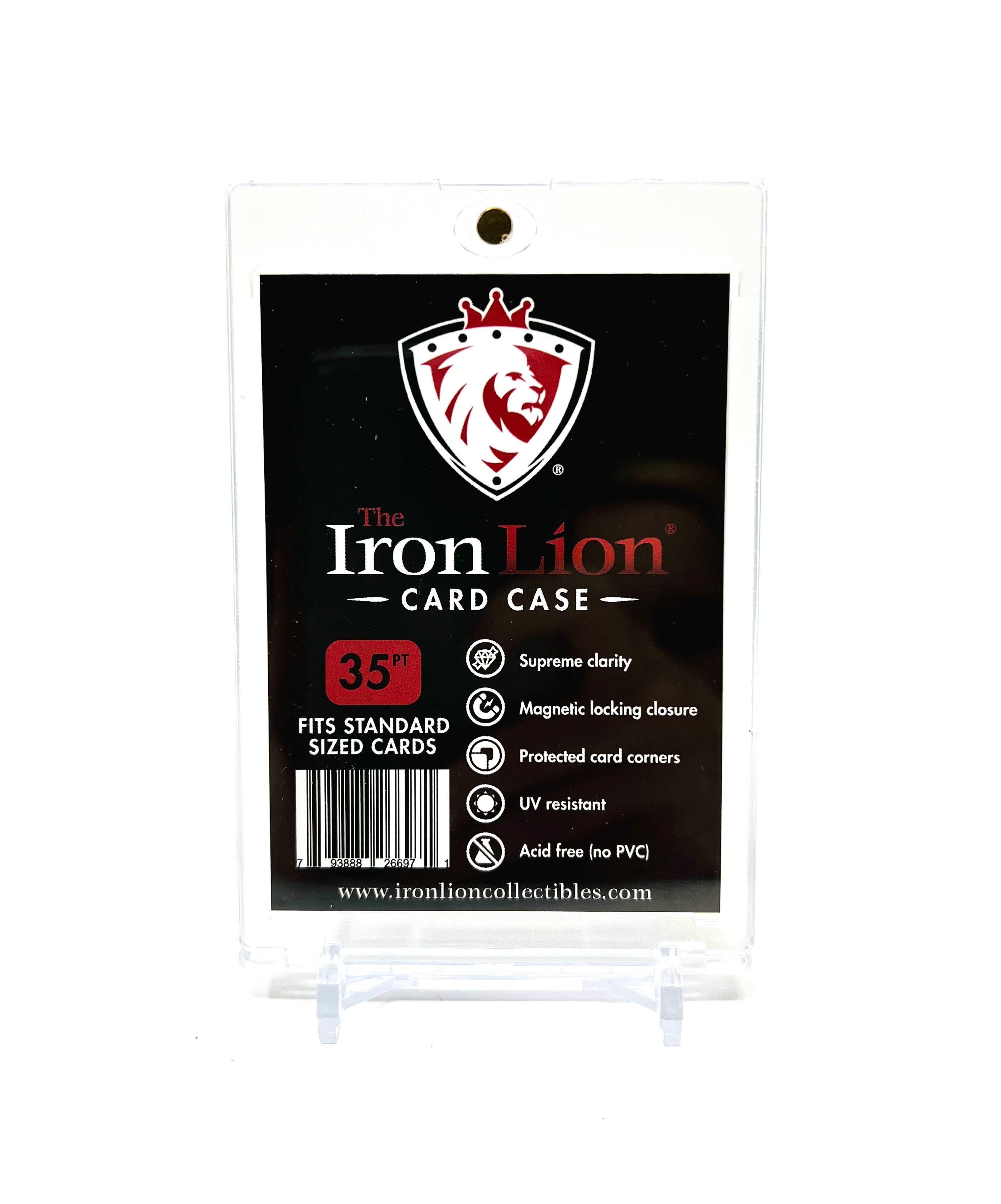 35-Point The Iron Lion Magnetic Card Case - 25 Pack | Secure & Durable Business Card Holder for Networking, Events, and Professional Meetings