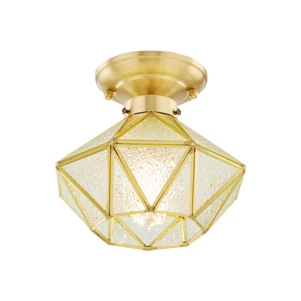 Modern Geometric Semi Flush Mount Ceiling Light - 8.2