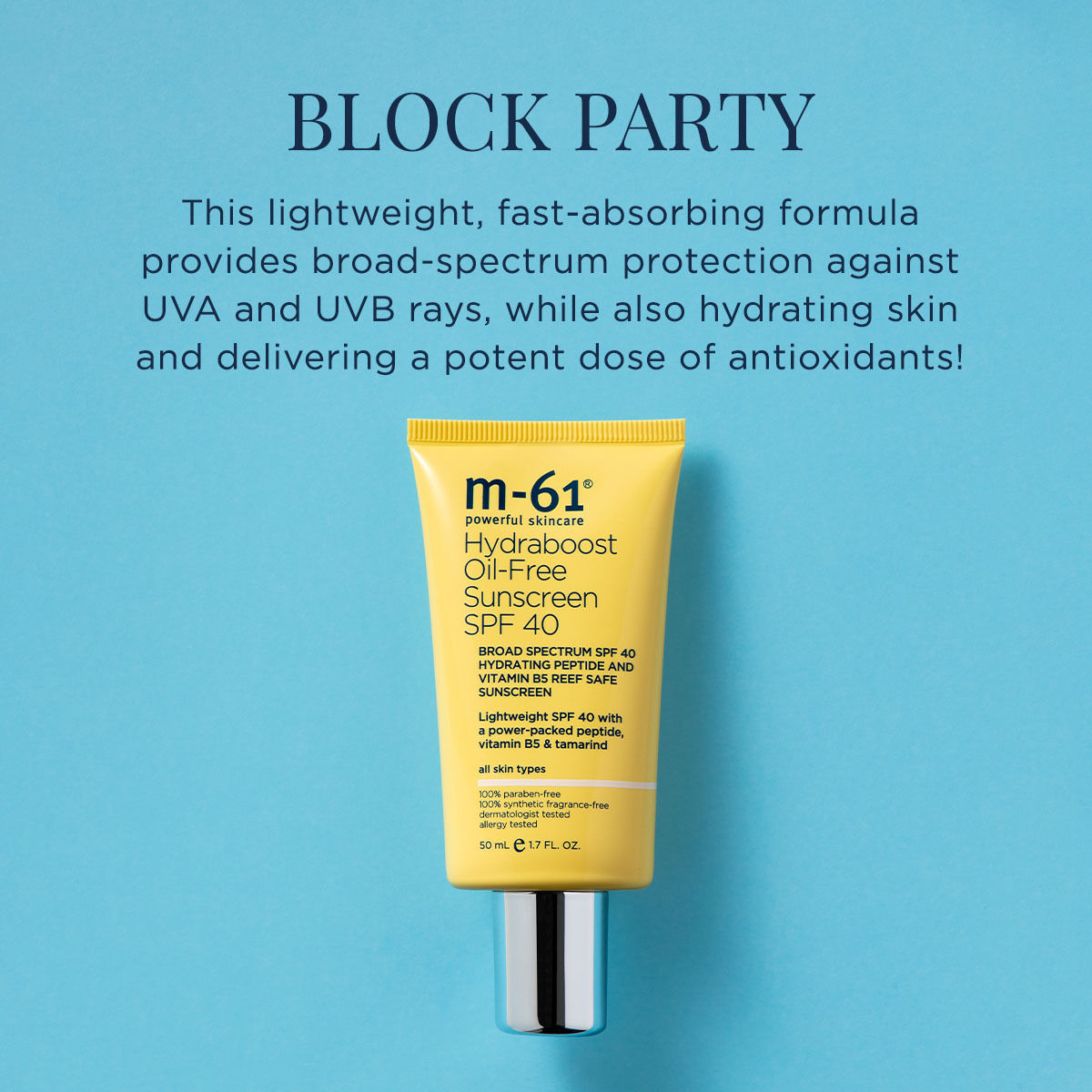 Hydraboost Oil Free Sunscreen SPF 40 - Lightweight Moisturizing Face Sunscreen for Daily Use, Non-Greasy & Non-Comedogenic - Perfect for Sensitive Skin & Outdoor Activities