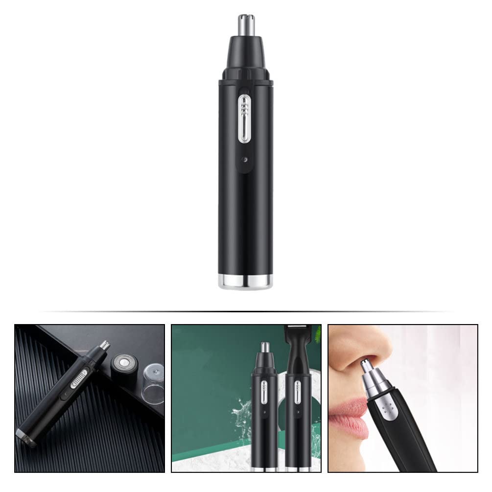 Professional Men's Grooming Kit - Nose Hair Trimmer, Mustache Trimmer, Eyebrow Trimmer & Facial Hair Remover with Oil Cleanser - Home & Travel Hair Removal Tool for Men's Grooming Routine