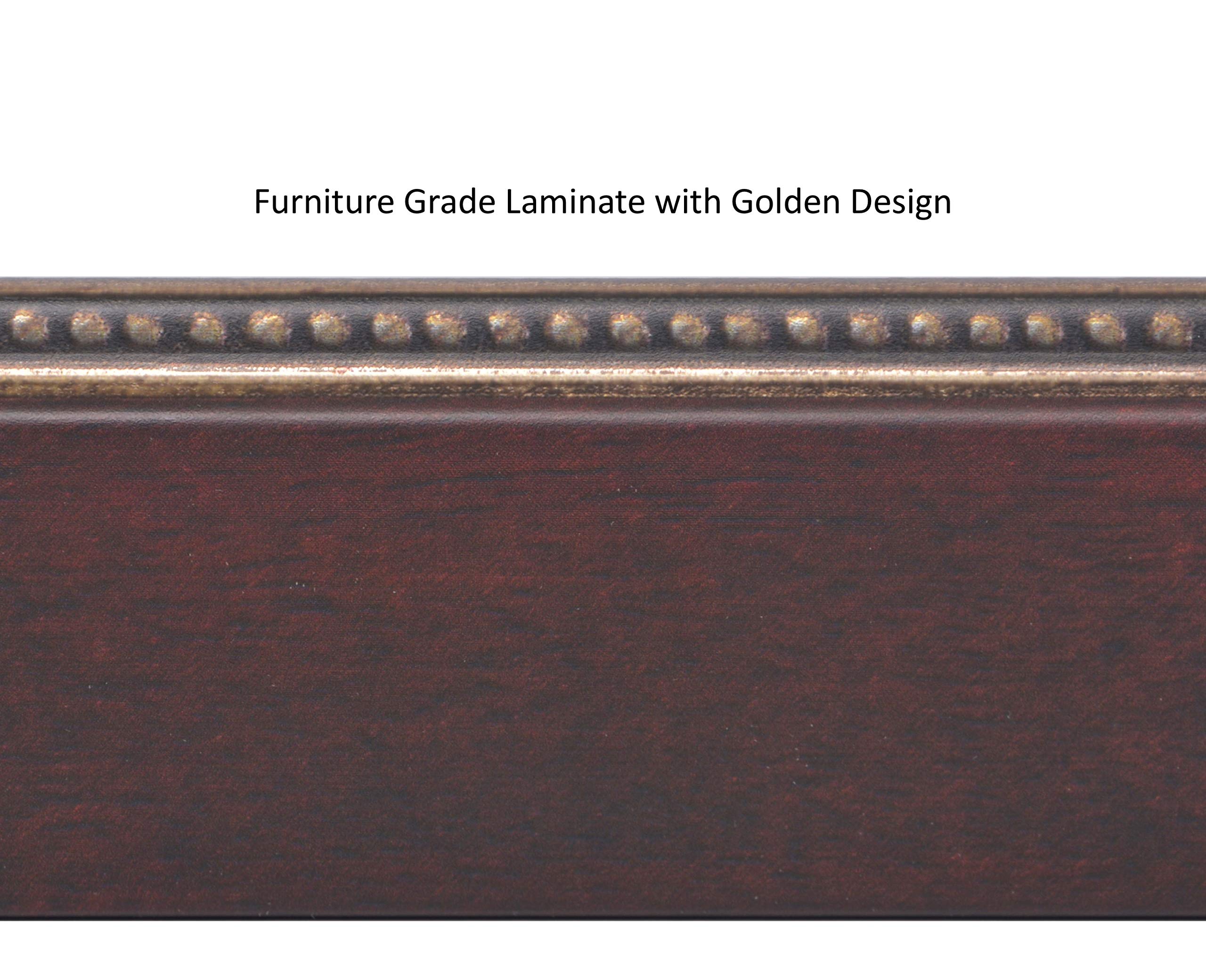 Premium 8.5x11 Empire Mahogany Diploma Picture Frame with White Mat, Glass Front & Wall Hangers - Holds 11x14 Photos - Perfect for Graduation Diplomas, Certificates & Office Decor