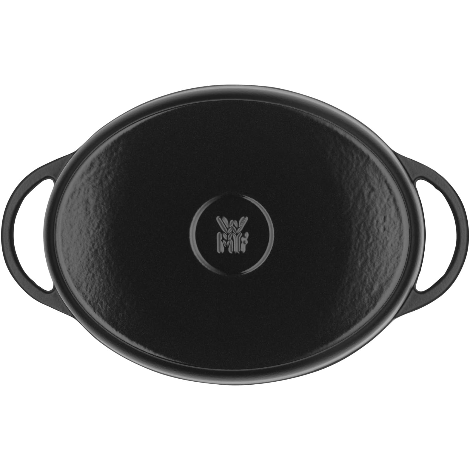 WMF Covered Roasting Pan - Premium Cast Iron Cookware, Black, 56 x 27.5 x 56 cm - Perfect for Oven Roasting, Baking, and Serving Dishes for Family Gatherings