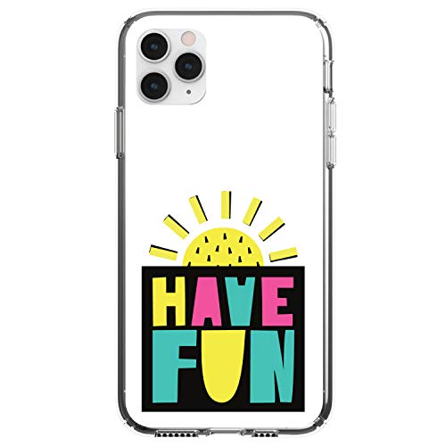 Summer Graphics - Have Fun Yellow Teal Black On Clear Case
