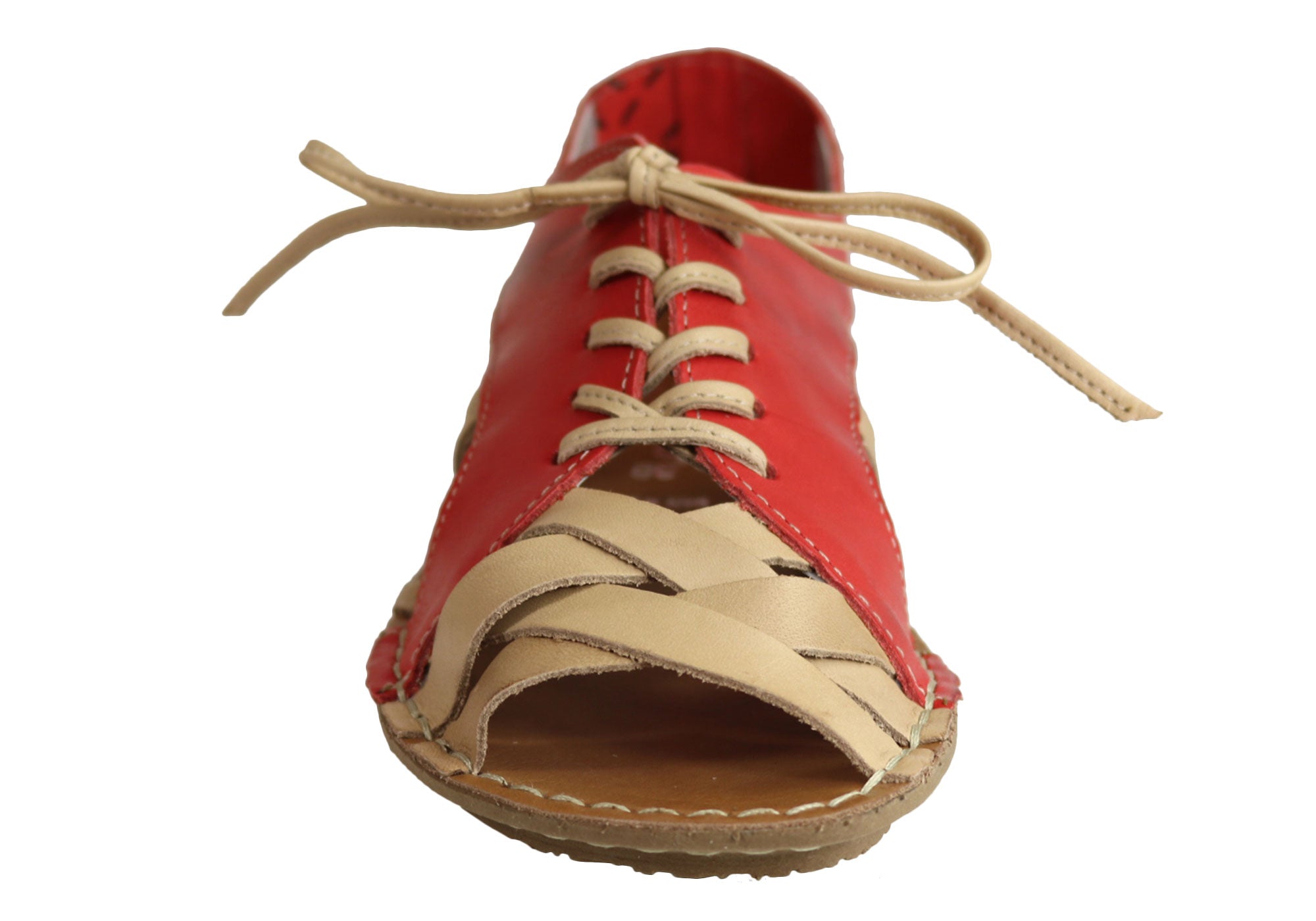 Andacco Petuna Women's Comfortable Flat Leather Sandals - Handmade in Brazil - Perfect for Beach, Vacation & Summer Outfits