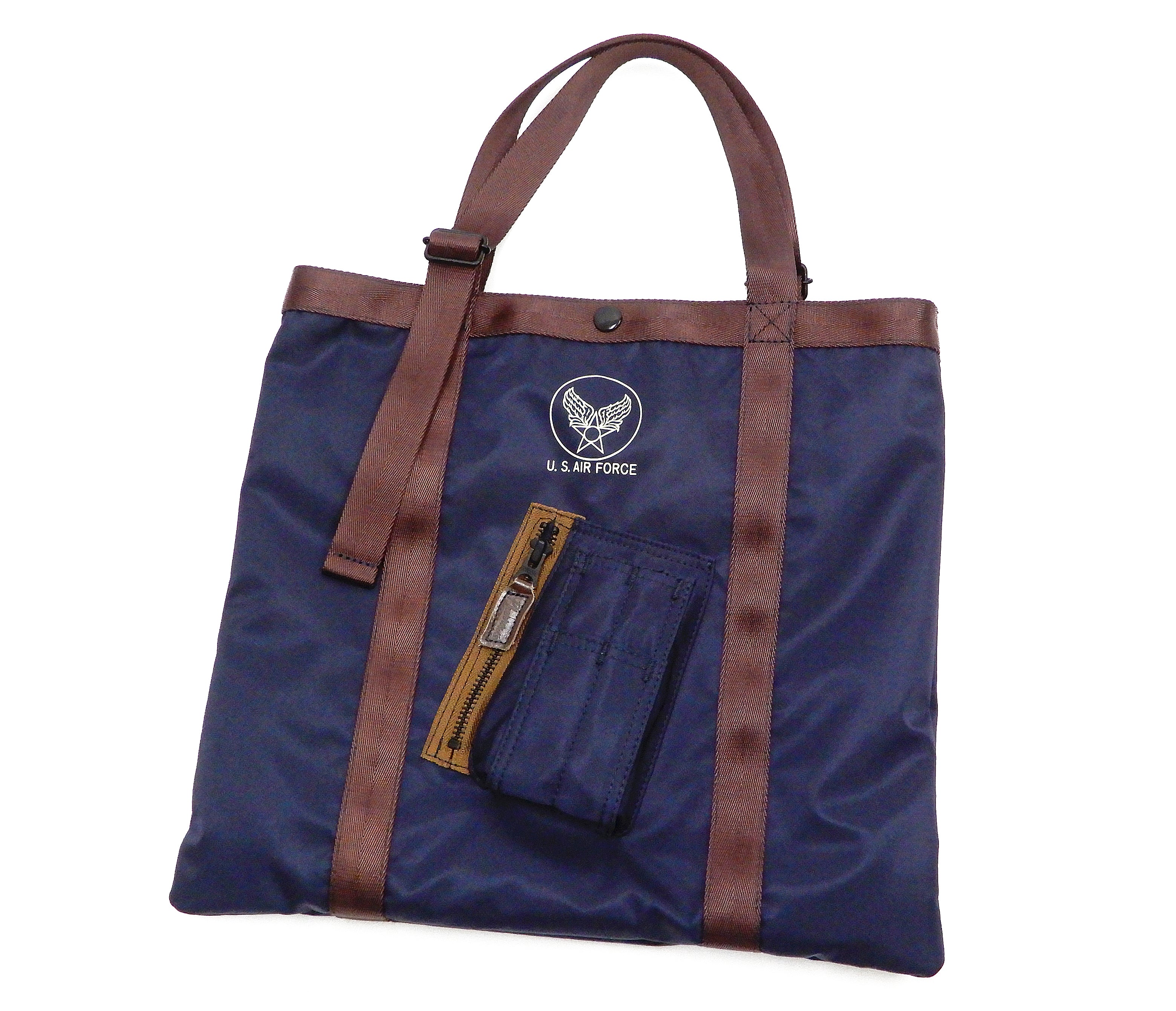 Pherrow's Military Style Tote Bag for Men - Durable Small Nylon Casual Shoulder Bag (Dark Blue) - Perfect for Work, Travel & Everyday Use | Pherrows 22S PMTB1
