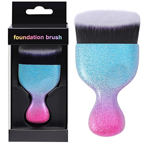 Premium OUO Flat Top Kabuki Foundation Brush - Synthetic Dense Bristles for Flawless Liquid & Powder Makeup Application - Perfect for Buffing, Stippling & Blending - Professional Makeup Tool for Daily Use & Special Occasions