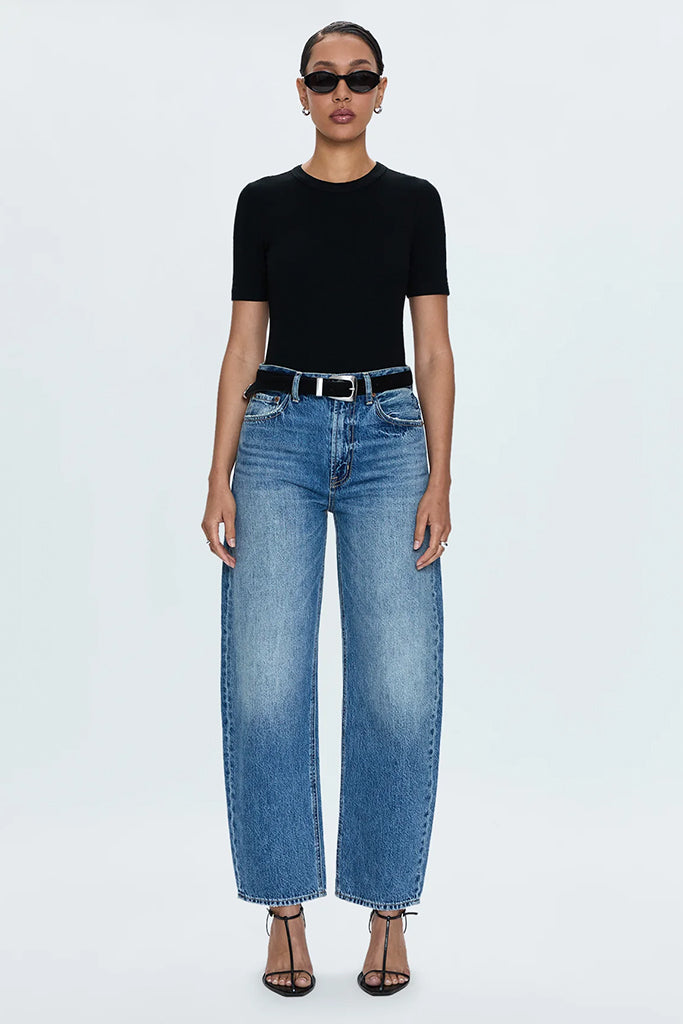 Wes High Rise Barrel Pants for Women - Comfortable & Stylish Wide Leg Trousers - Perfect for Casual Wear, Office & Travel