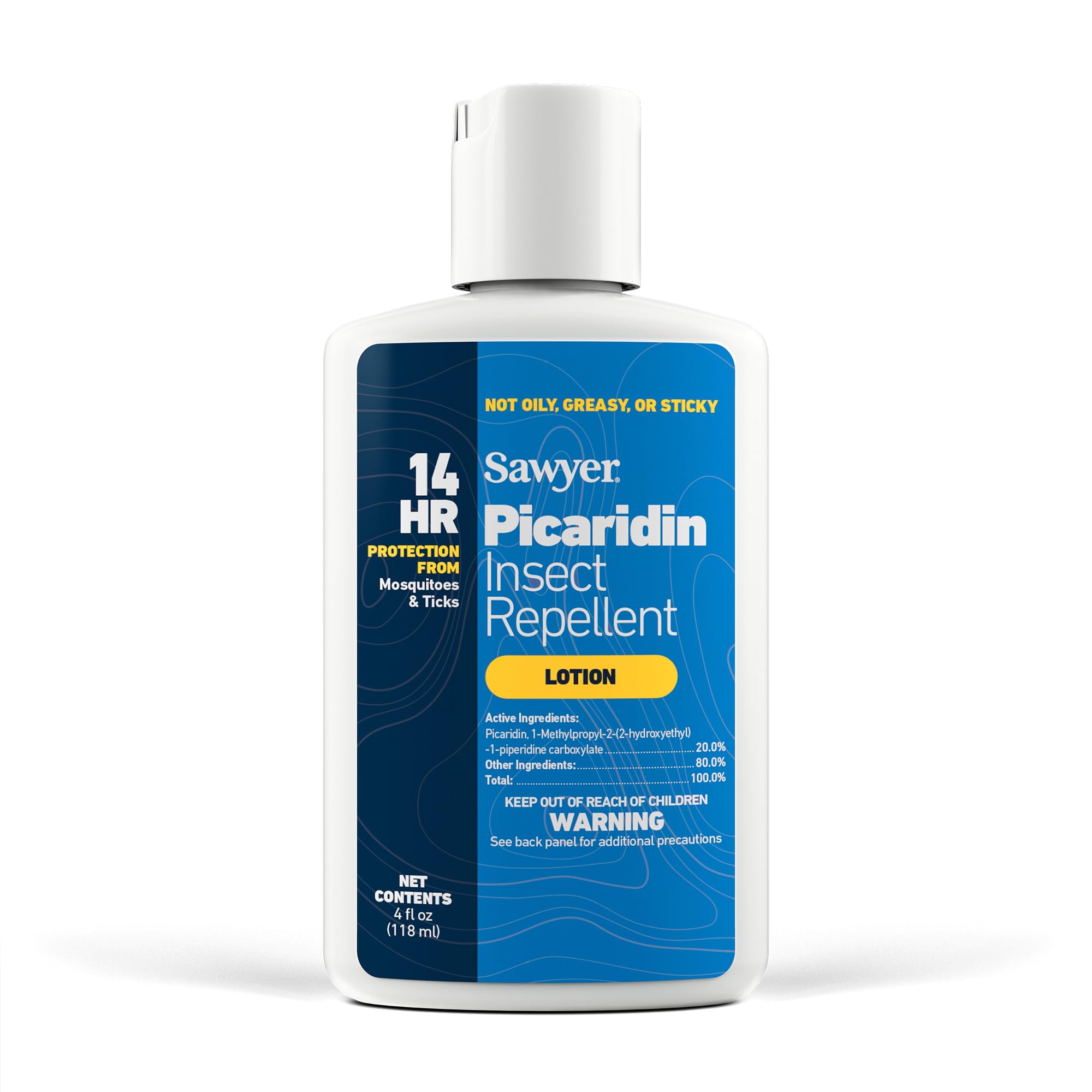 Sawyer SP564 20% Picaridin Insect Repellent Lotion (4oz) - Long-Lasting Bug Spray for Outdoor Activities, Hiking, Camping & Travel
