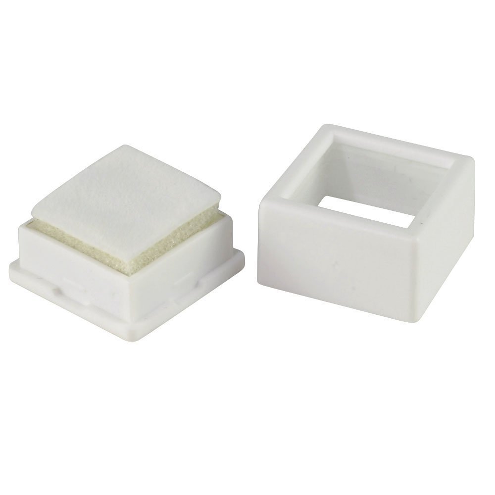 100 Clear Glass-Top Square Gem Jars - White Jewelry Display Containers for Rings, Earrings & Small Accessories - Perfect for Craft Shows, Boutique Displays & Home Organization