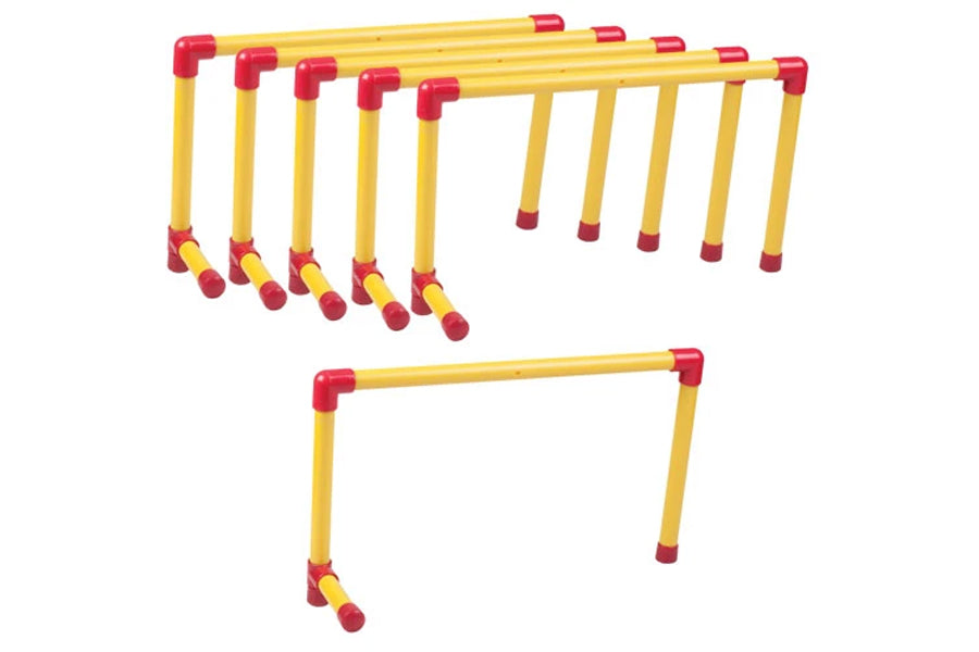 Warrior 12 Inch Adjustable Training Hurdles - Track & Field Equipment for Sprint Drills, Agility Training & Sports Practice - Perfect for Athletes, Coaches & School PE Classes