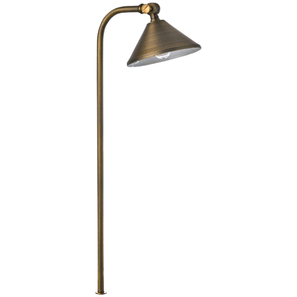 PLB05 LED Low Voltage Landscape Brass Pathway Light - Durable Outdoor Lighting for Gardens, Walkways, and Driveways