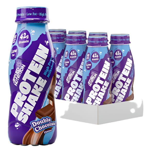Applied Nutrition High Protein Shake 8x500ml - 42g Protein Per Bottle | Premium Meal Replacement & Post-Workout Recovery Drink for Athletes & Fitness Enthusiasts