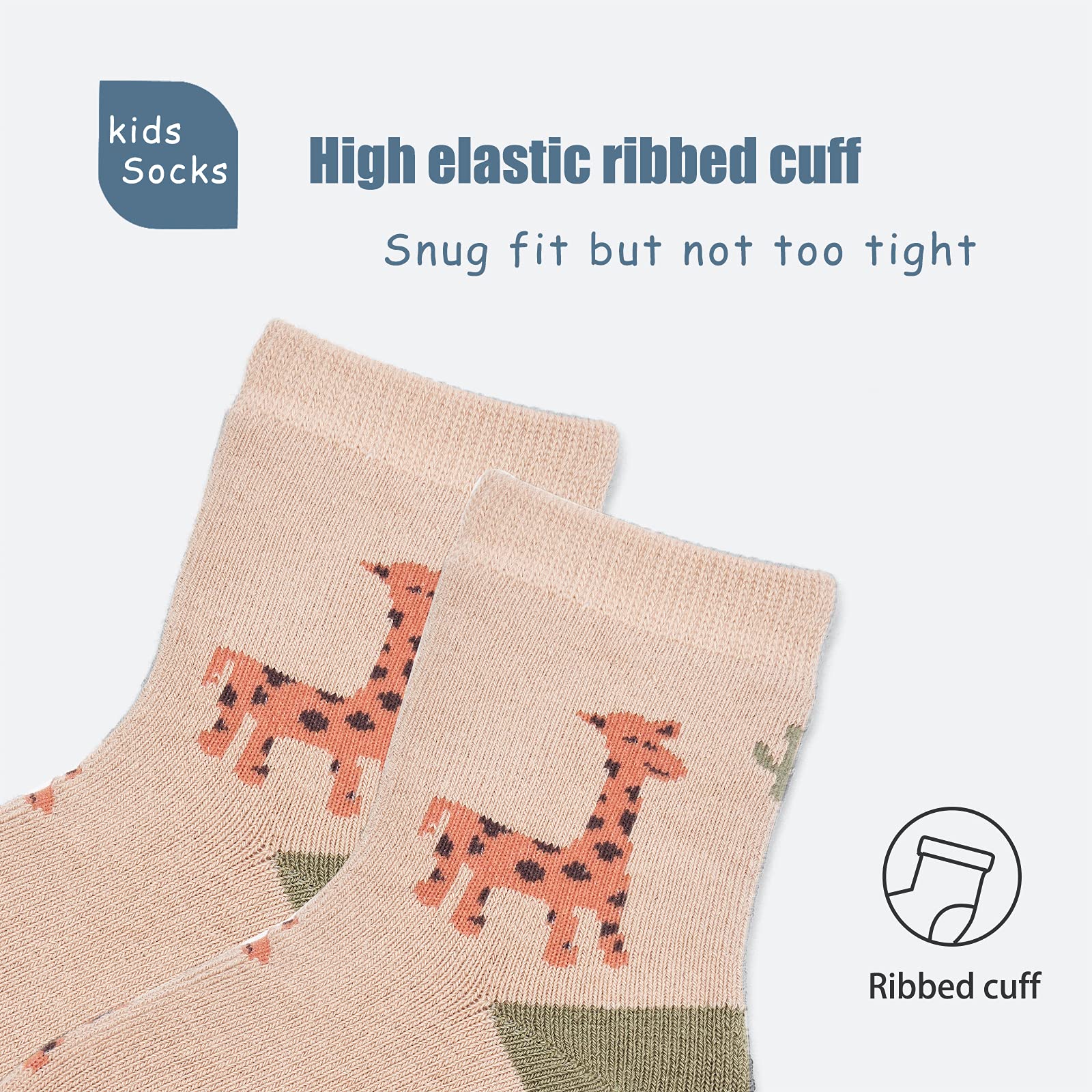 Boys Winter Socks - 6 Pairs Warm Thermal Terry Crew Socks for Kids | Cold Weather, Snow Boots & Outdoor Activities