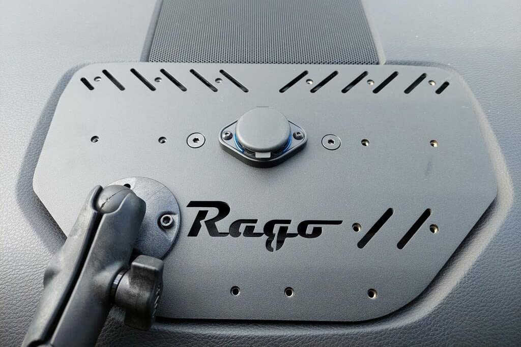 Rago Fabrication Universal Dashboard Mount for Cell Phone, GPS & Accessories | Compatible with 2014-2021 Toyota Tundra 2nd Gen | Heavy-Duty USA-Made Car Mount | Perfect for Off-Roading, Commuting & Hands-Free Navigation