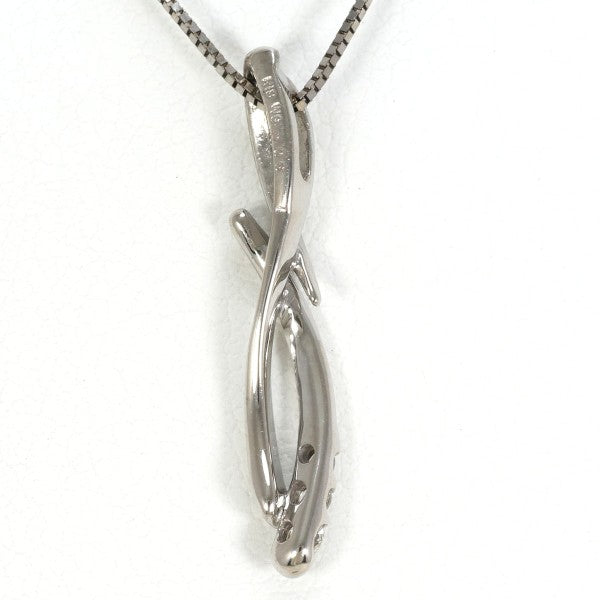 18K White Gold Diamond Necklace for Women - Elegant Pendant Jewelry Gift for Anniversary, Wedding & Special Occasions