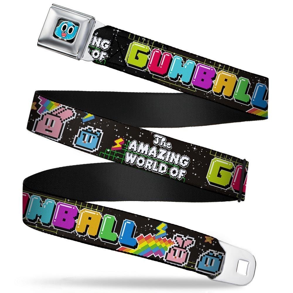 Pixel Collage Seatbelt Belt - Darwin Faces Design for Dad - 1.0