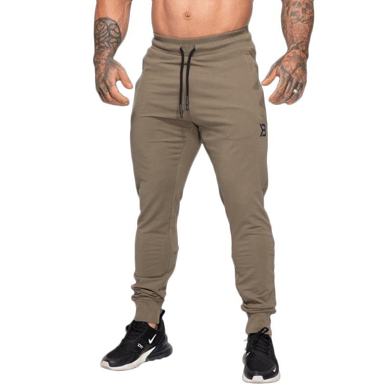 Better Bodies Tapered Joggers V2W - Soft Washed Green Jogging Pants for Men & Women | Perfect for Gym, Running, Yoga & Casual Wear