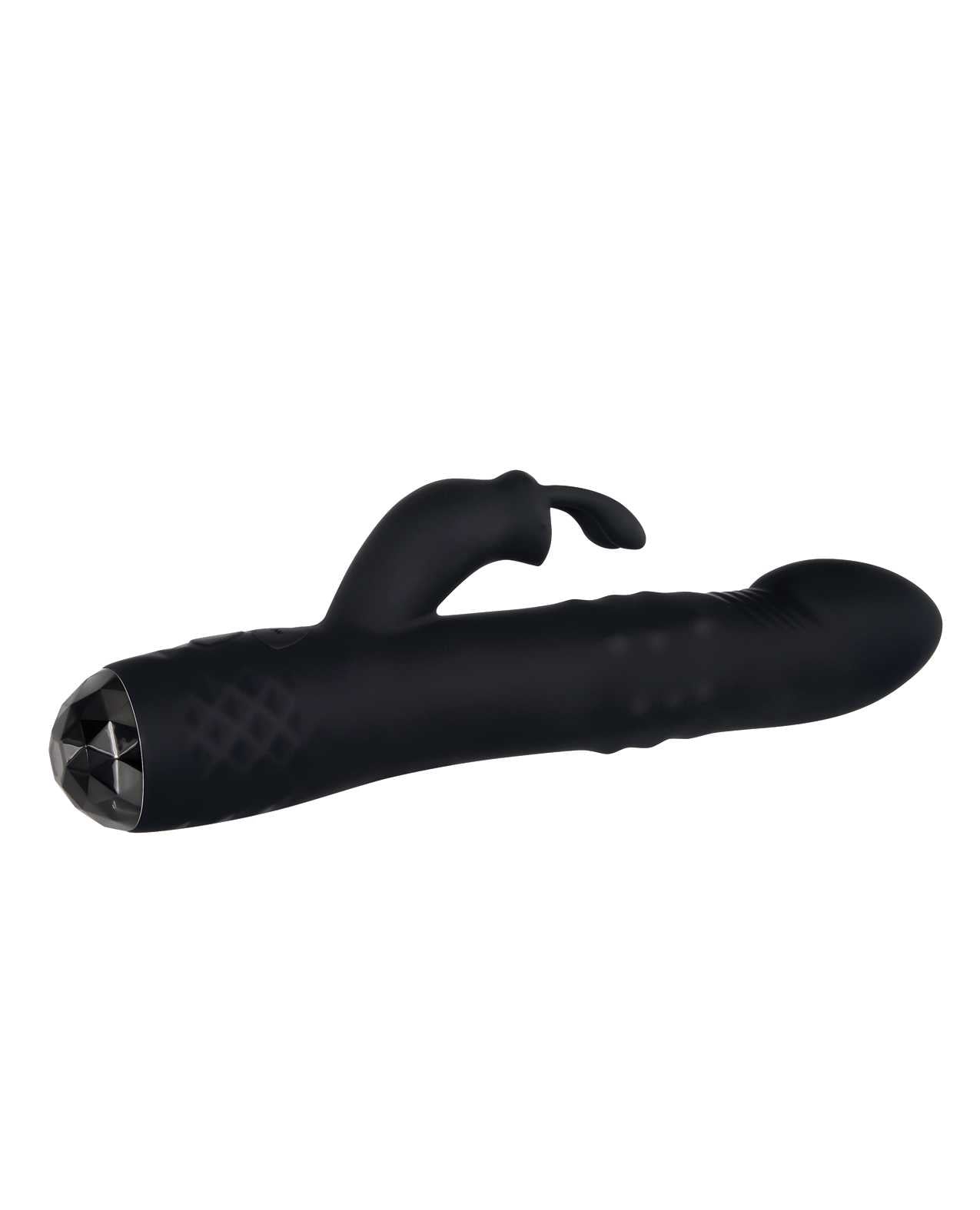 Bodacious Bunny Rechargeable Silicone Rabbit Vibrator - Black | Powerful Dual Stimulation for Women | Perfect for Couples Play & Solo Pleasure