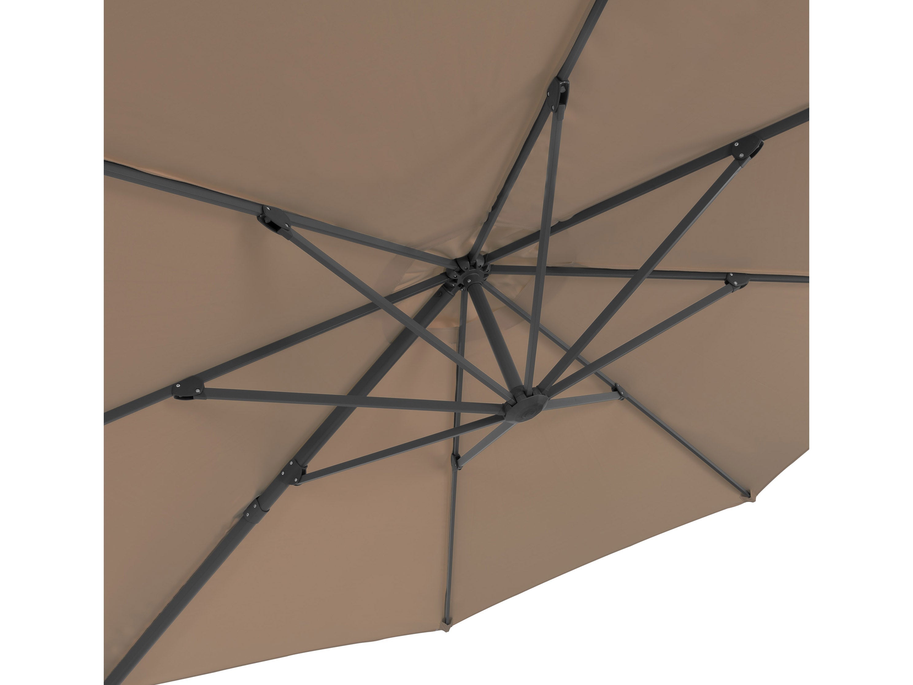 11.5ft Deluxe Offset Patio Umbrella - Heavy Duty Outdoor Cantilever Umbrella with Wind Vent, UV Protection, Waterproof Fabric - Perfect for Poolside, Backyard, Deck, and Patio Use