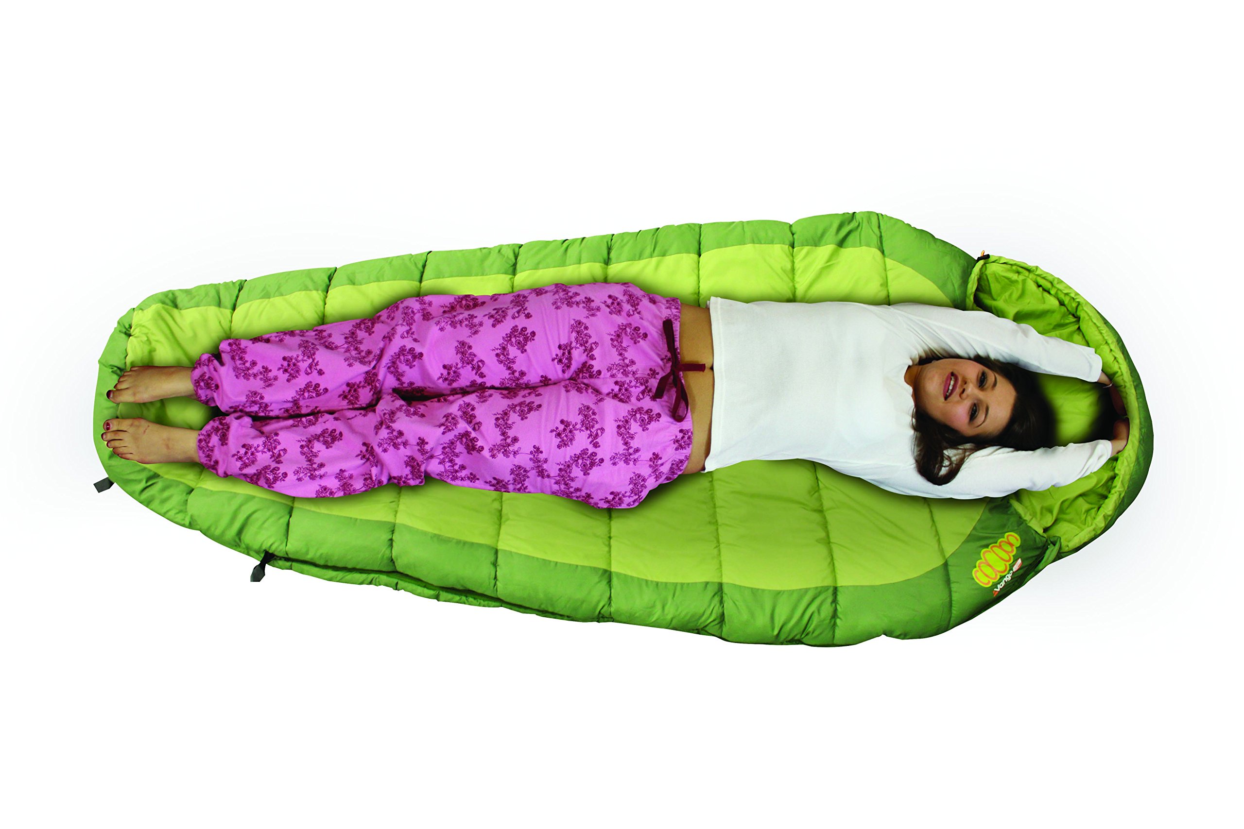Vango Cocoon 250 Treetops Sleeping Bag - Lightweight & Compact for Camping, Hiking, Backpacking - Green - Perfect for Outdoor Adventures & Travel