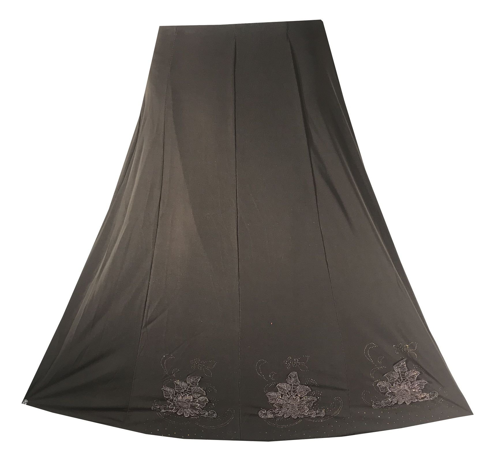 Decora Apparel Women's Stylish Long Traditional Party Plain Skirts - Elegant Flowy Maxi Skirt for Weddings, Dances & Special Occasions