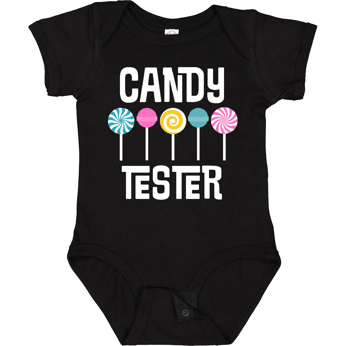 Inktastic Candy Tester Cute Sweets Baby Bodysuit - Adorable Infant Onesie for Newborns & Toddlers - Perfect for Birthday Parties, Photo Shoots & Everyday Wear