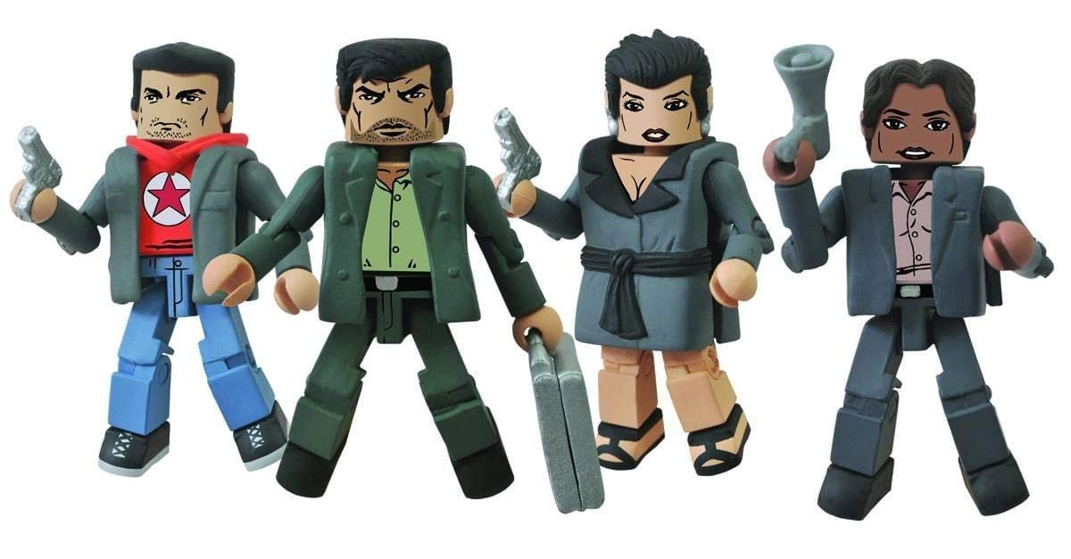 Diamond Select Toys Thief of Thieves Minimates Action Figure Set - 4-Piece Collectible Box Set for Comic Book Fans & Collectors | Perfect for Display, Gifting, and Role-Playing Scenes