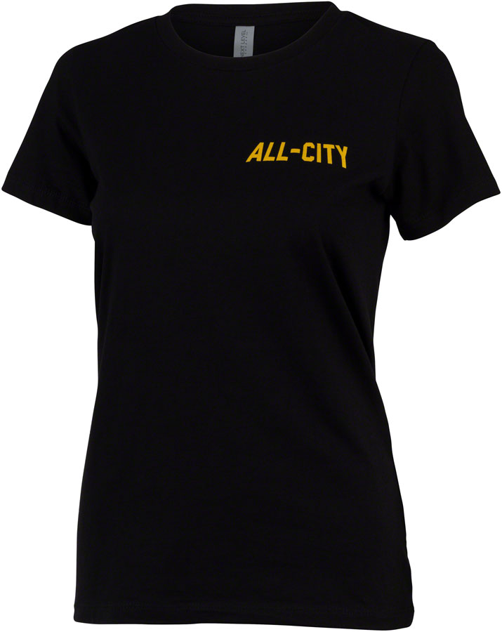 All City Club Tropic Women's T-Shirt - Soft Cotton Casual Tee in Black, Size Medium | Perfect for Beach Vacations, Summer Outings & Casual Everyday Wear