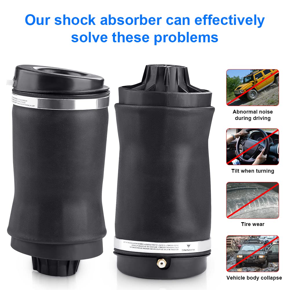 JDMON Rear Air Spring Suspension Kit - Replacement for Jeep Grand Cherokee 2011-2015 (Fits Models 68029912AE & 68029911AB) - Left & Right Air Shock Struts Pair - Off-Road & Towing Upgrade
