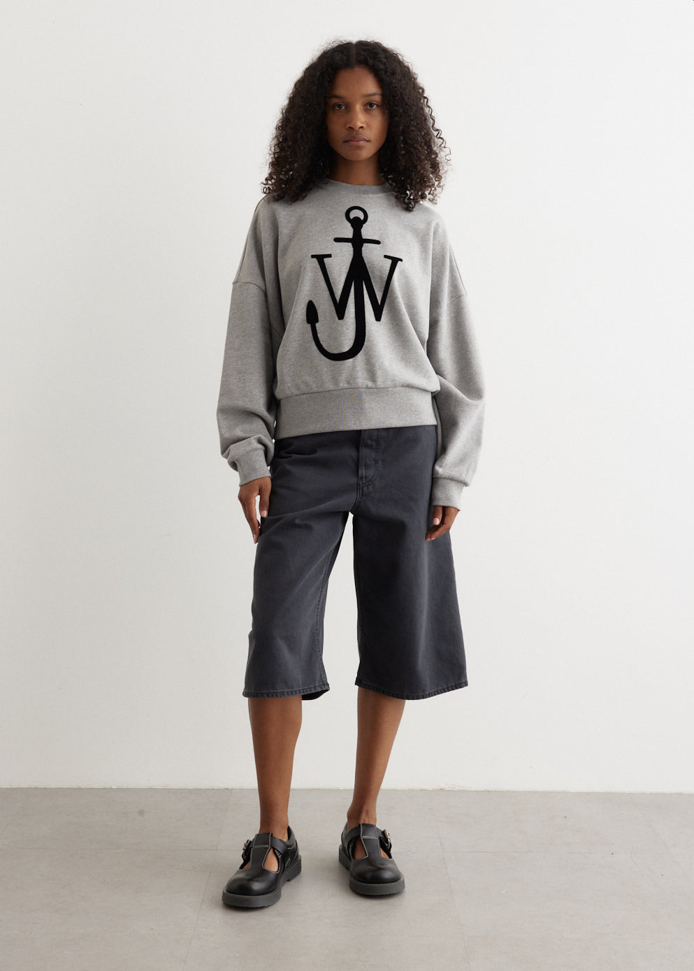 Anchor Sweatshirt for Men & Women - Comfortable Crewneck Pullover with Anchor Print - Perfect for Casual Wear, Street Style & Outdoor Activities