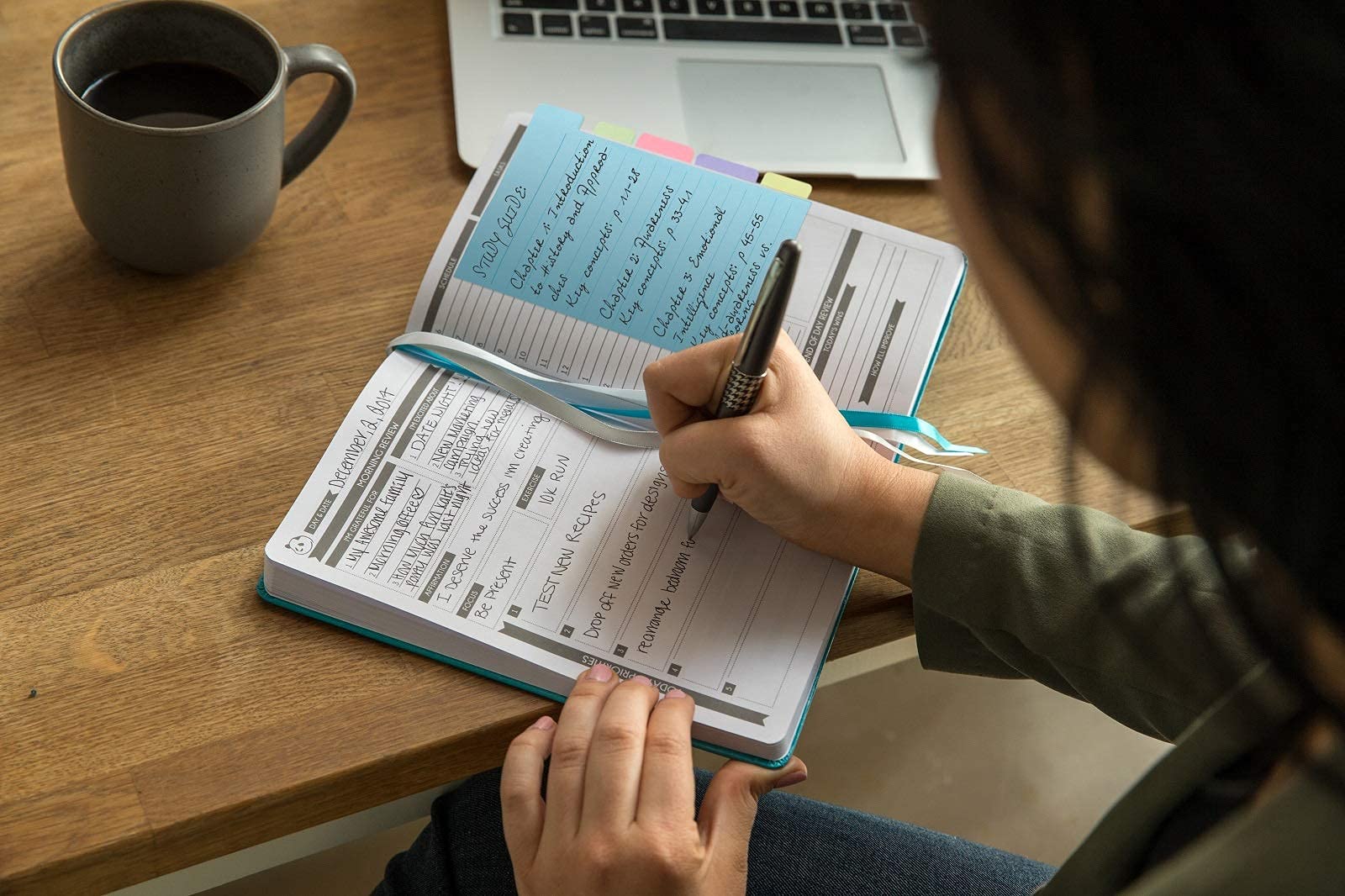 Purple Pro Undated 6-Month Daily Planner with Spring Sticky Notes - Productivity Planner & Organizer for Work, School, and Goal Tracking - Panda Planner for Effective Time Management