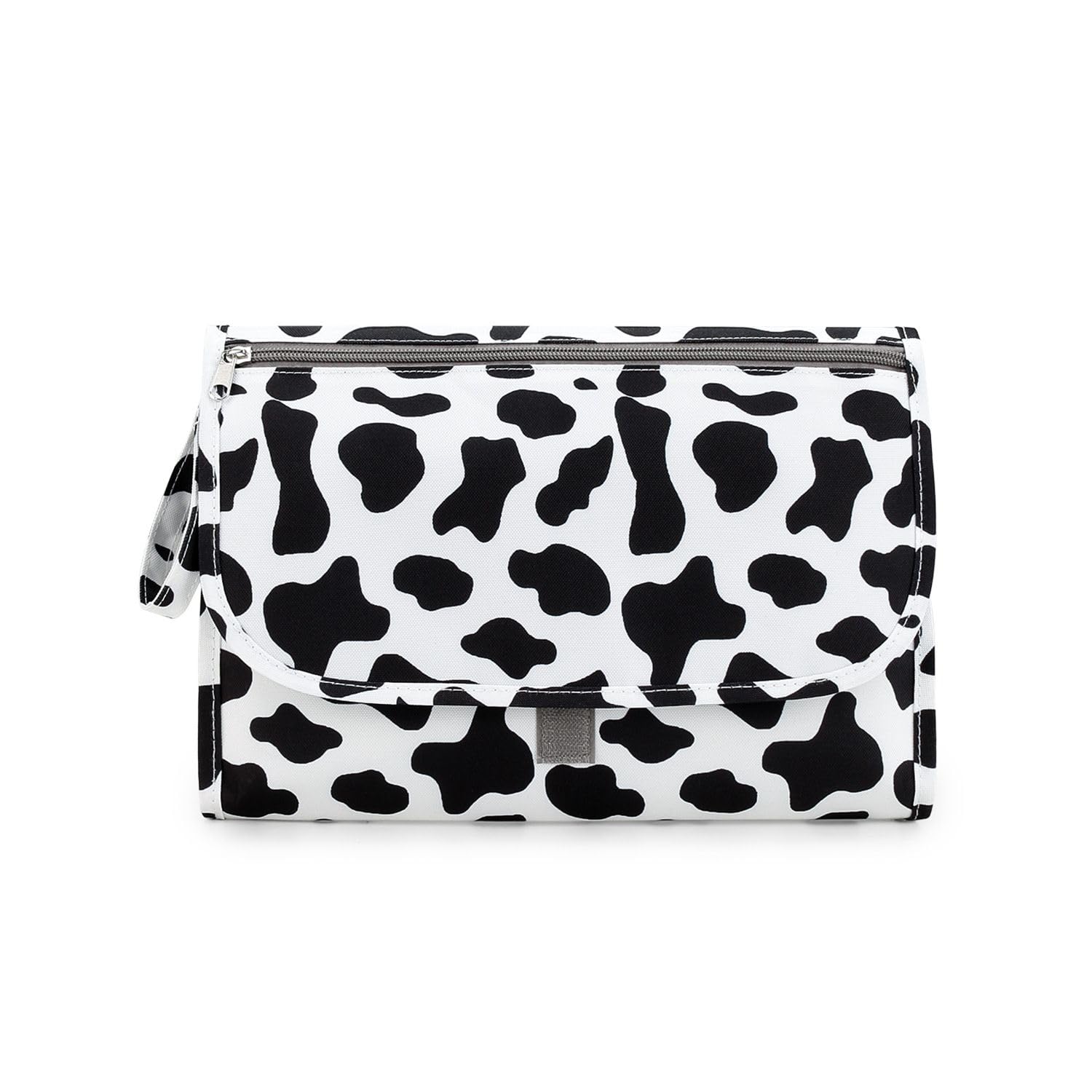 Portable Waterproof Baby Changing Pad - Travel Diaper Changing Mat with Multifunctional Bag for Mom, Milk Pattern Design - Perfect for On-the-Go Diaper Changes at Home, Park & Travel