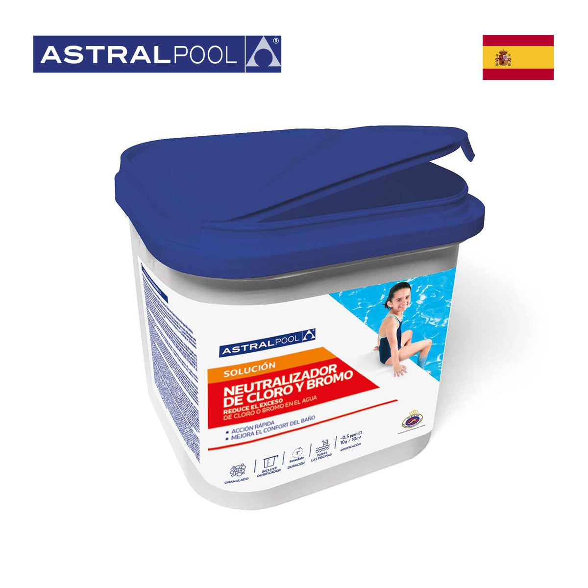 Chlorine and Bromine Neutralizer for Pools & Spas - 6 kg (13.2 lbs) | Removes Harsh Chemicals, Safe for Skin & Eyes | Ideal for Swimming Pool, Hot Tub, and Water Treatment Maintenance