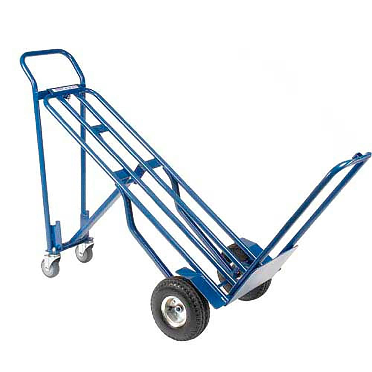 Global Industrial Heavy-Duty 3-in-1 Convertible Hand Truck with Pneumatic Wheels - Dolly, Cart & Platform Truck for Warehouse, Moving & Home Use