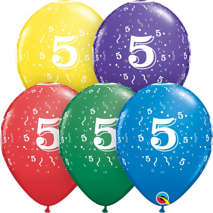 Colorful 5-Inch Round Confetti Assortment (6-Pack) - Perfect for Birthday Parties, Baby Showers & Celebrations