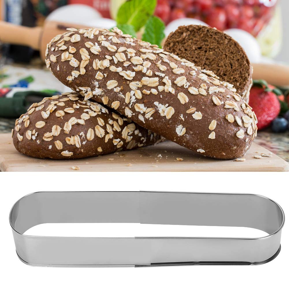 Premium Stainless Steel Long Oval Cake Mold - Retractable Mousse Cake Pan for Baking Pastry, Dessert & DIY Cakes | Professional Kitchen Baking Supplies for Home Bakers & Pastry Chefs | Perfect for Birthday Cakes, Wedding Desserts & Party Treats