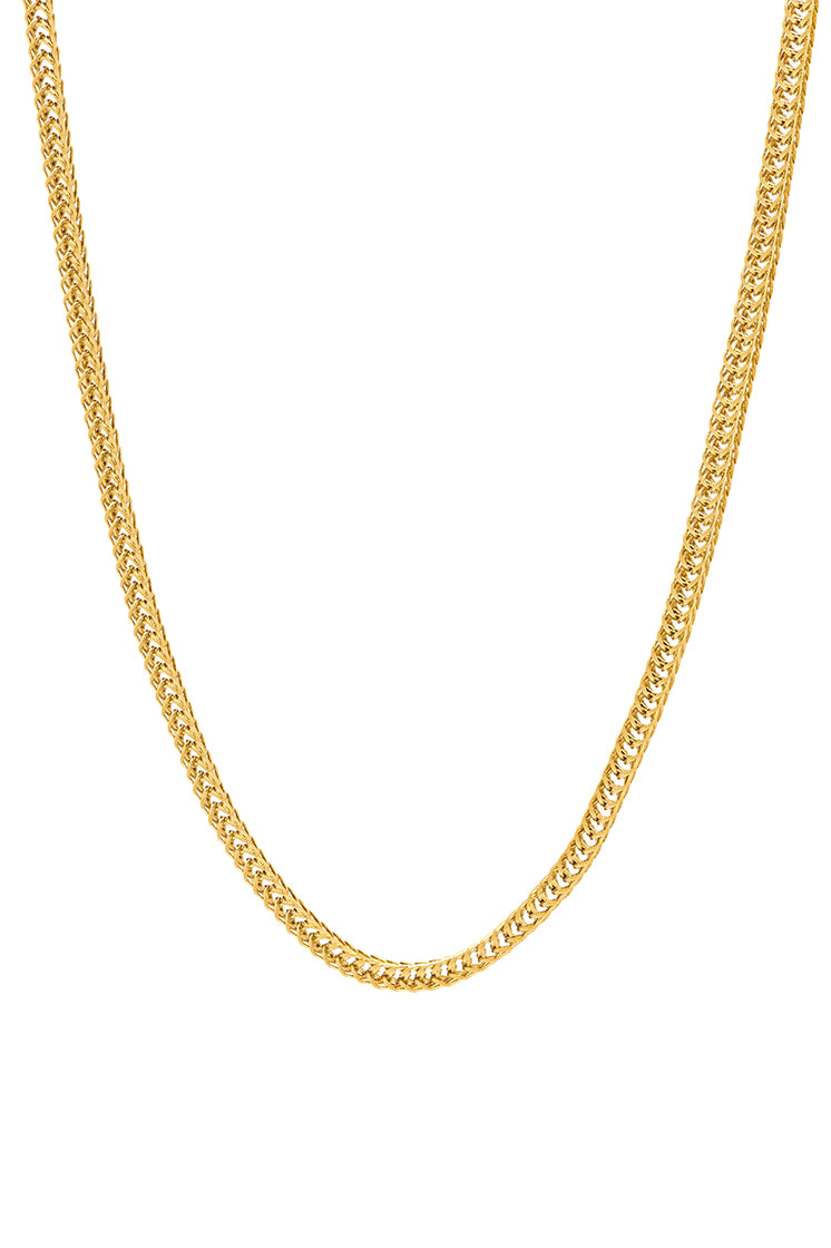 Stylish Men's Fox Tail Chain Necklace - Punk Gothic Fashion Jewelry for Parties & Cosplay - Perfect Gift for Him