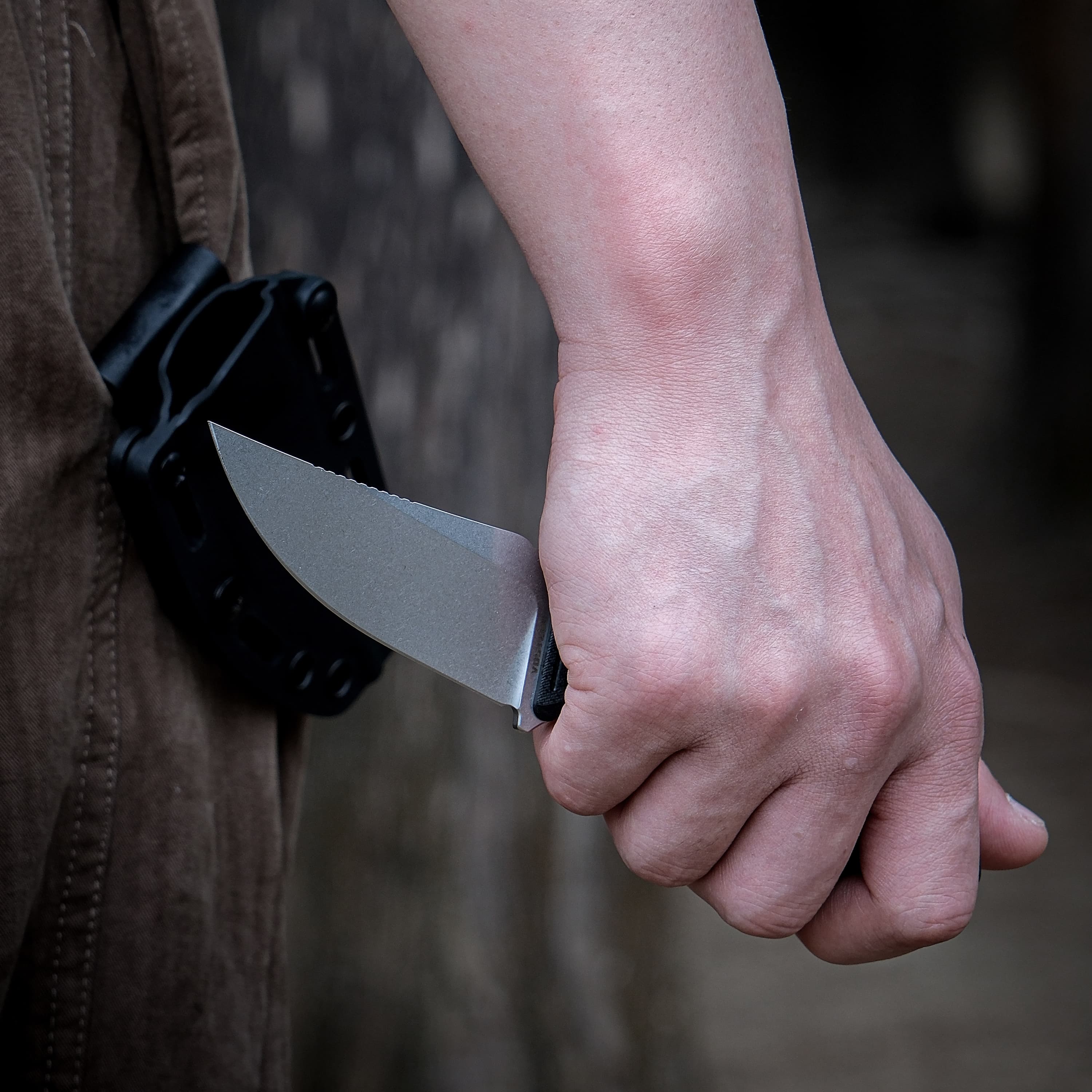 H Back Fixed Blade Knife - 2.92
