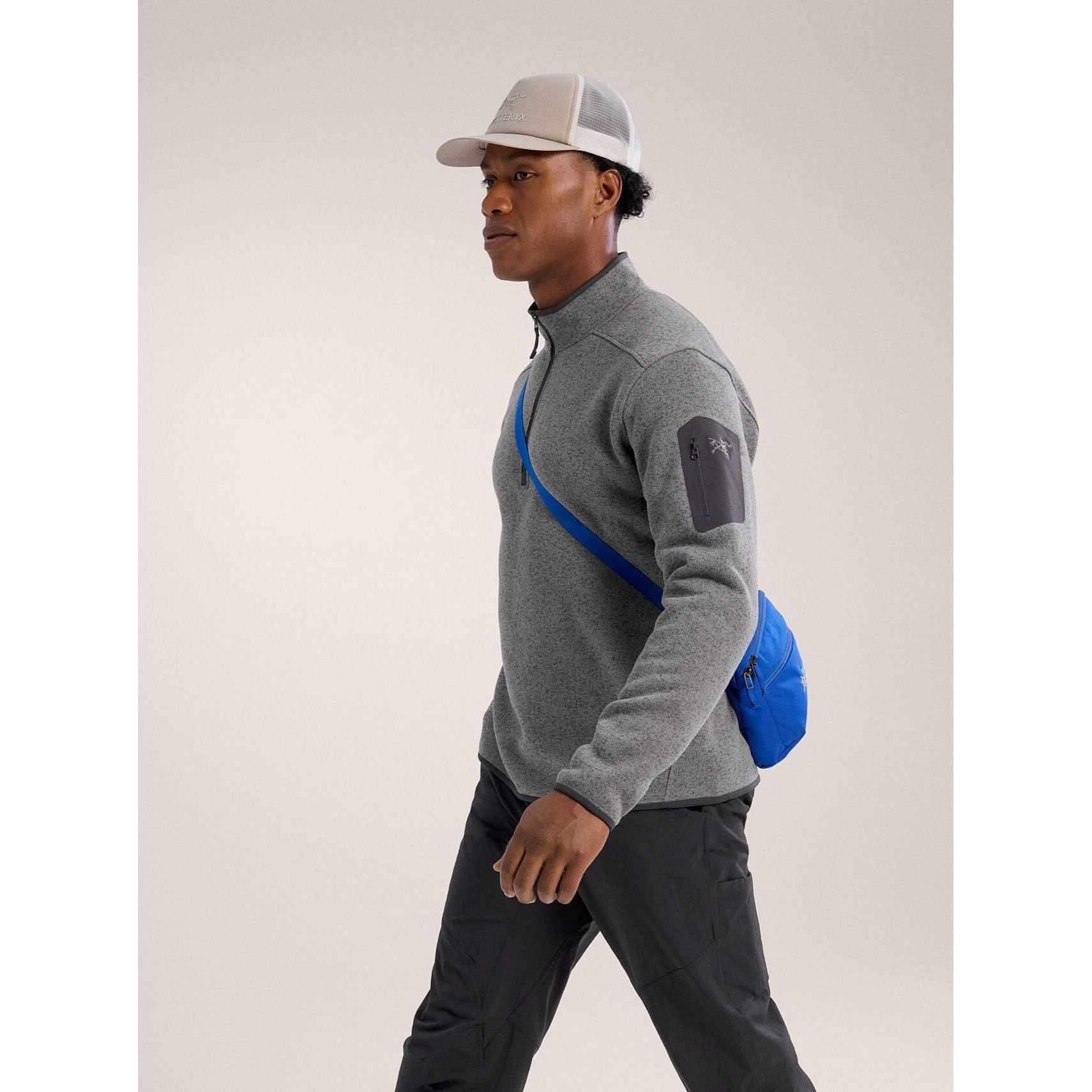 Arc'teryx Men's Covert 1/2 Zip Fleece Pullover - Lightweight Midlayer for Hiking, Camping & Outdoor Adventures