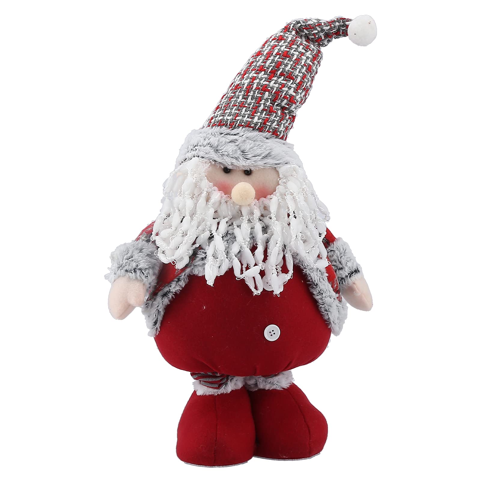 URRNDD Christmas Doll - Flannel Retractable Standing Santa Claus Ornament for Holiday Home Decor | Perfect for Christmas Tree, Mantel & Festive Party Decoration