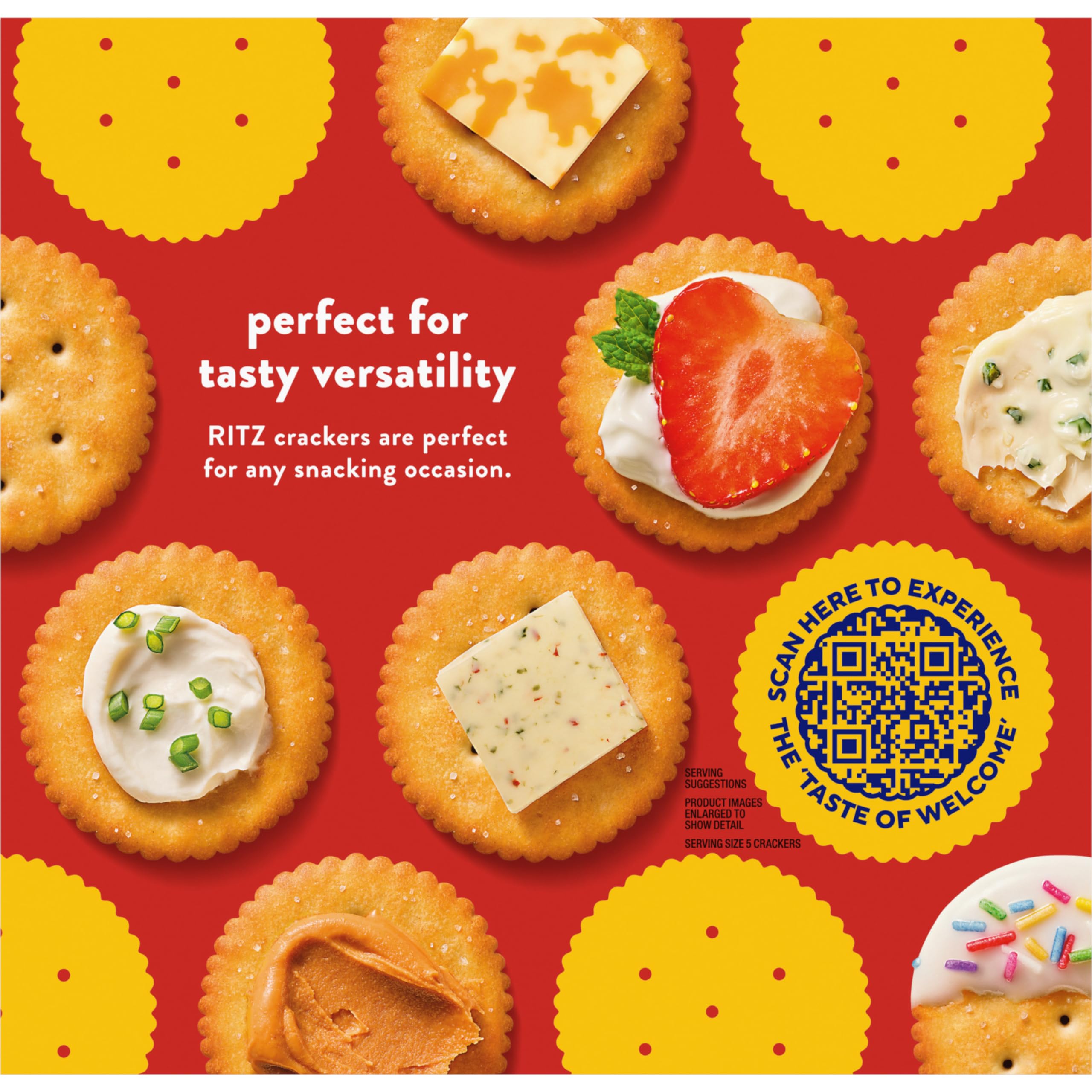 RITZ Original Crackers - Family Pack (6-27.4 oz) | Bulk Snacks for Kids & Adults | Perfect for School Lunches, Office Snacks & Party Platters | Delicious Buttery Flavor | Crunchy Baked Crackers