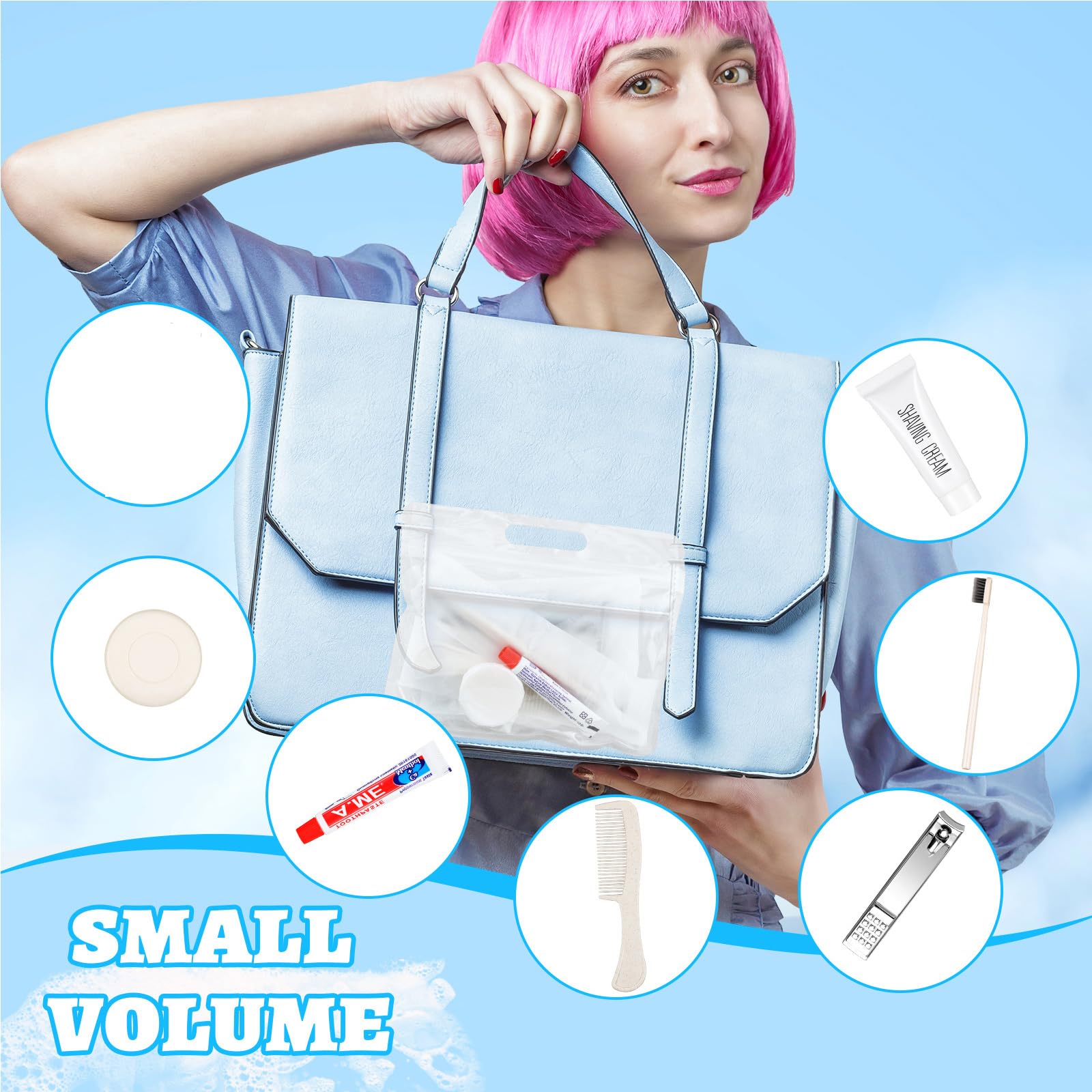 **150 Sets Disposable Travel Toiletry Kit – Bulk Hotel Hygiene Kit with Toothbrush, Toothpaste, Comb & Soap – Perfect for Travel, Hotels, Homeless Shelters & Camping**