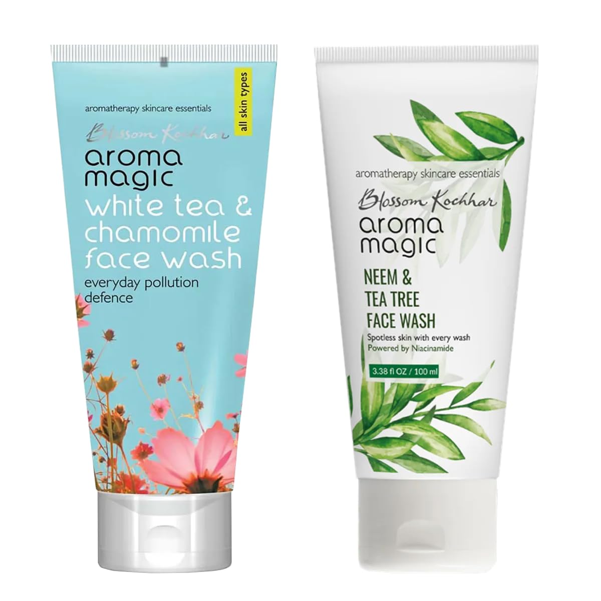 White Tea & Chamomile Face Wash 100ml - Gentle Cleansing for Sensitive Skin