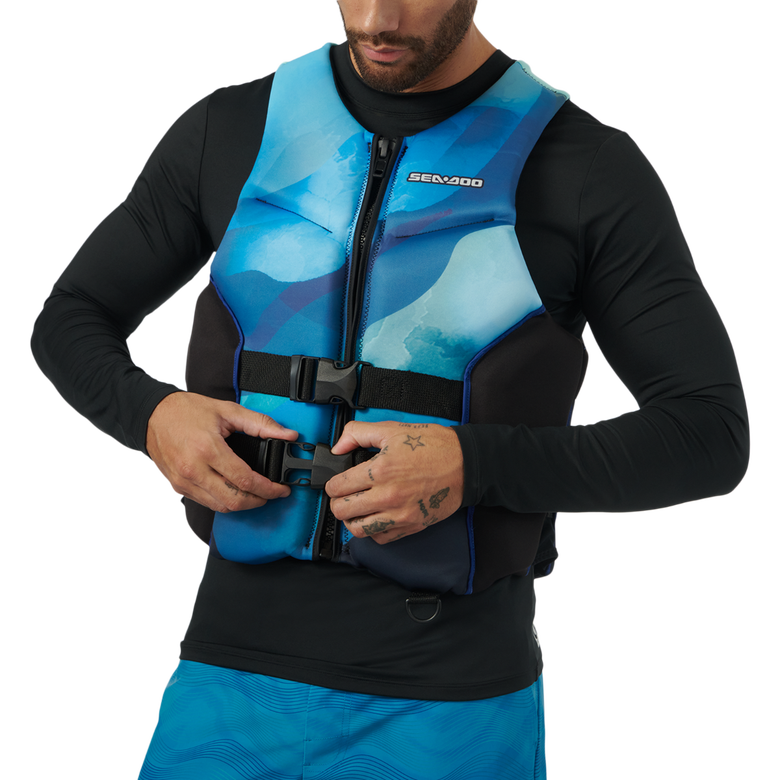 Airflow Sunset Edition PFD Life Jacket - USCG Approved Comfortable Inflatable Life Vest for Boating, Kayaking & Water Sports