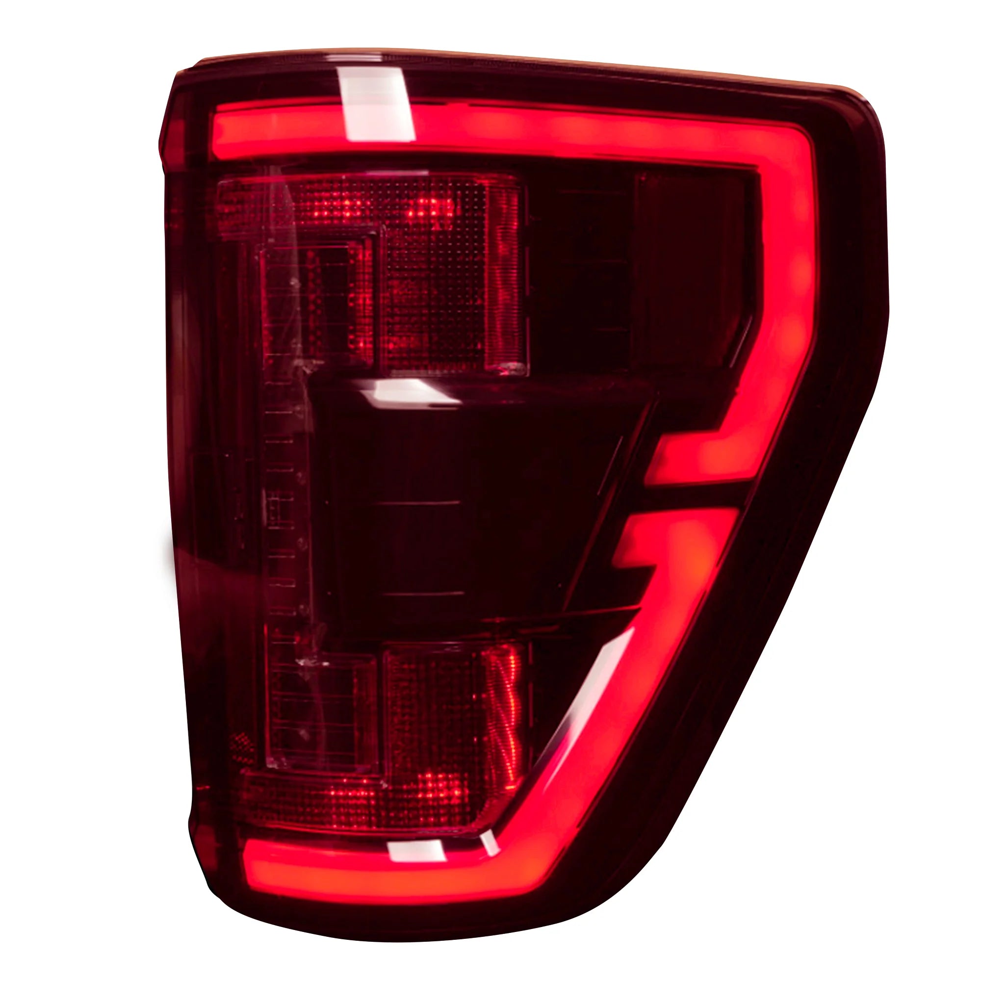 Ford F150 & Raptor 2021-2023 LED Tail Lights with BLIS | OEM Replacement Red Lens OLED Taillights | Upgrade for Off-Road & Night Driving