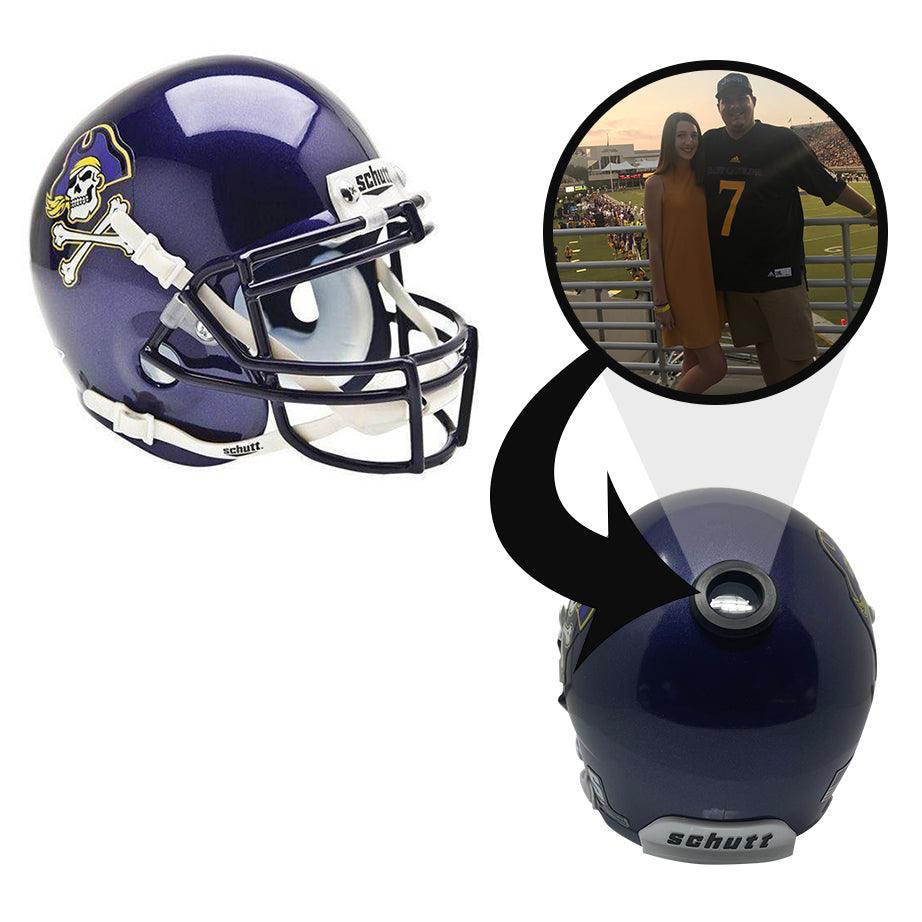 East Carolina Pirates College Football Collectible Mini Helmet - Authentic Replica with Display Stand - Perfect for Fans, Memorabilia Collectors & Game Room Decor