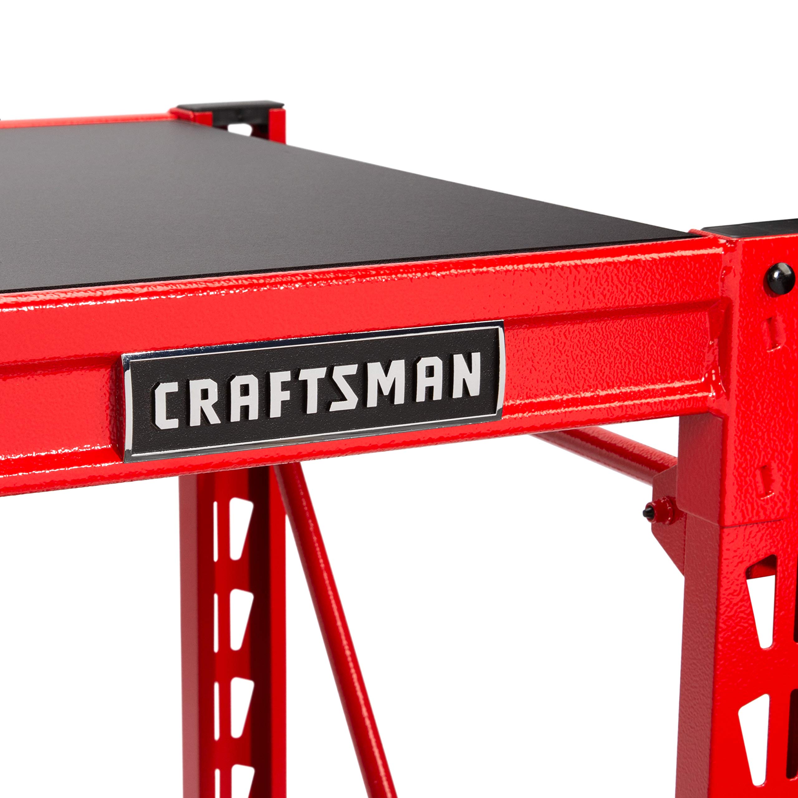 Craftsman 2-Shelf 3-Foot Tall Stackable Tool Chest Storage Rack - Heavy Duty Metal Garage Organizer for Tools, Hardware & Workshop Supplies - Perfect for Home Garage, Basement & DIY Workspace
