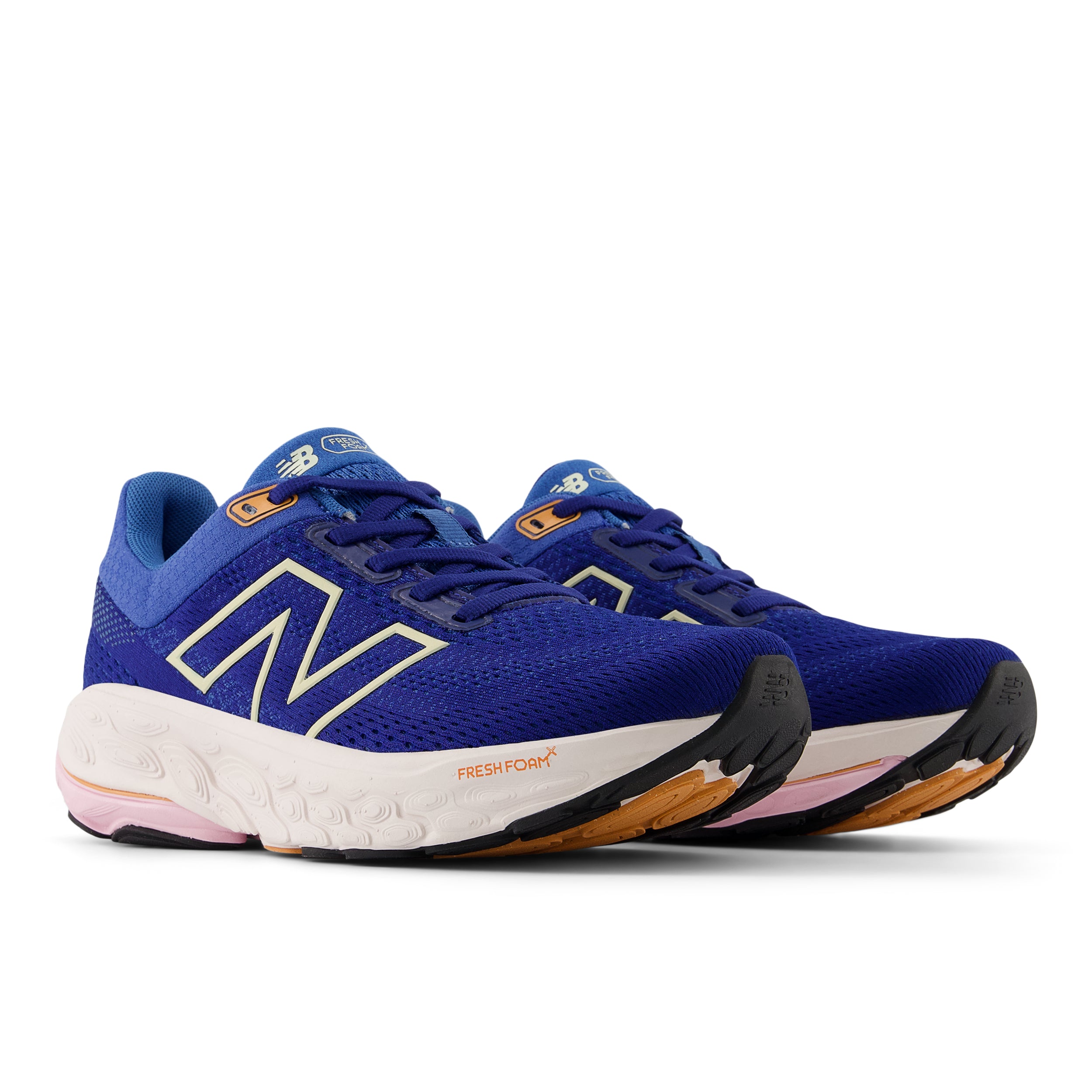 New Balance Women's Fresh Foam X 860v14 Running Shoes - Inkwell/Calcium/Washed Pink - Stability & Cushion for Road Running, Jogging & Gym Workouts