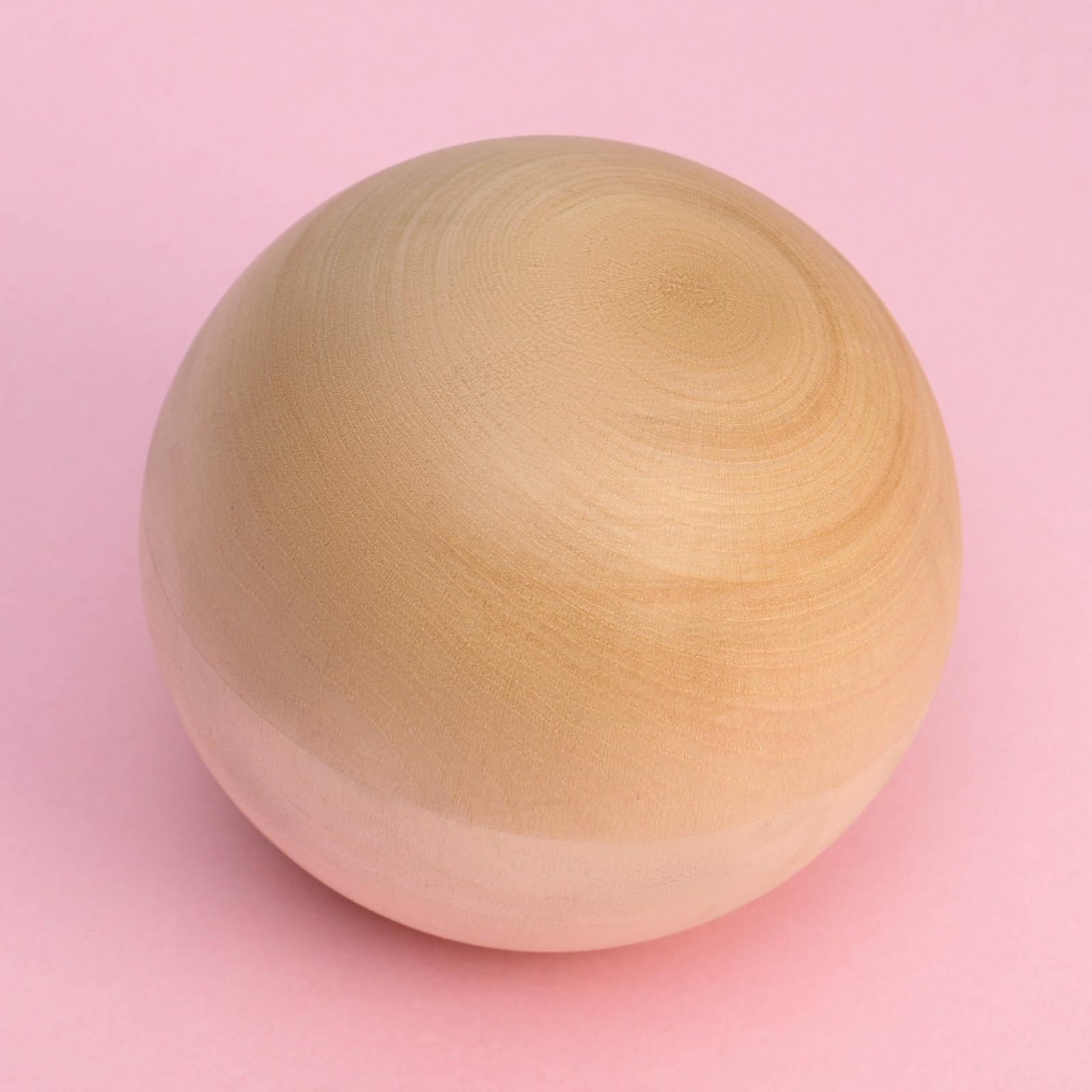 Handcrafted Unfinished Wooden Spheres - Set of 5 Natural Wood Balls (3.15-inch Diameter) for DIY Crafts, Home Decor, and Farmhouse Style - Perfect for Centerpieces, Table Decor, and Creative Projects